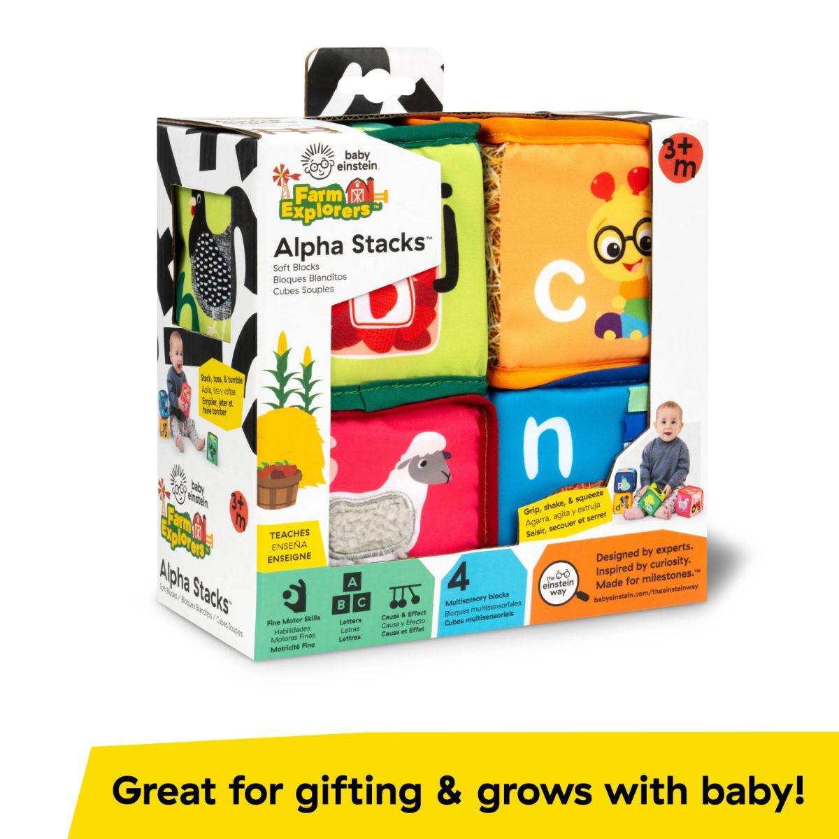 Baby Einstein Alpha Stacks Soft Blocks | Mothercare SG